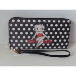 Betty Boop Zip Around Wallet #072 Polka Dot Design
